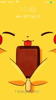 Kawaii lockscreen for cute pocket monsters pika ^^ poster