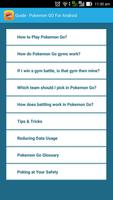 Guide - Pokemon GO for Android capture d'écran 1