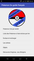 Guide français Pokemon Go plakat