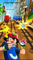 Poster Subway Pikachu Surfer Run