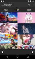 Anime Girl HD Wallpapers โปสเตอร์