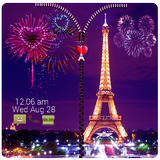 Paris Zipper Lock 3D icon