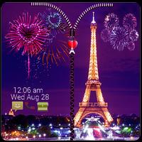 Poster Paris Zipper Lock 3D