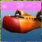 Avion de pompier plane icône