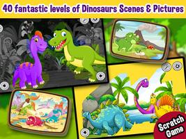 2 Schermata Dinosaurs Scratch & Color - Dinosaur Games Free