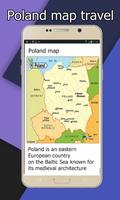 Poland world map Affiche