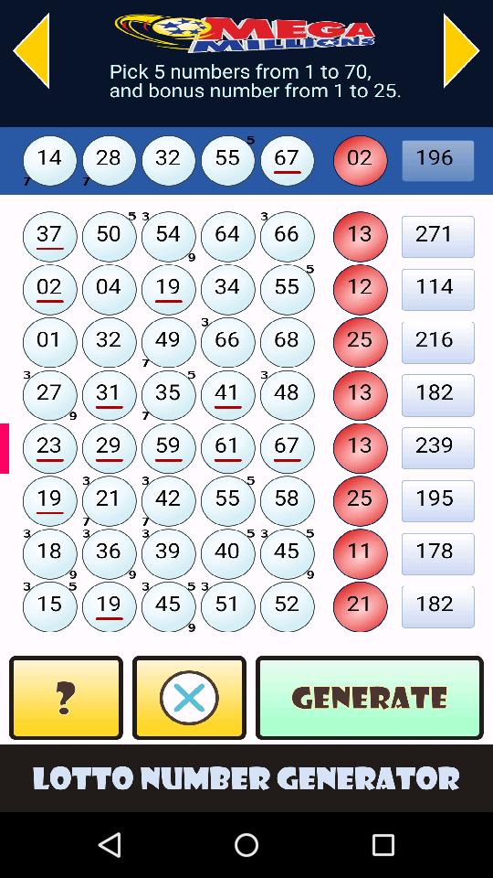 Lotto Number Generator Lotto Number Generator