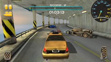 Voiture Taxi de Police Vs Thief Cab City Racing capture d'écran 3