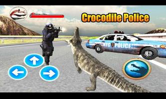 Police Crocodile Simulator 3D Affiche
