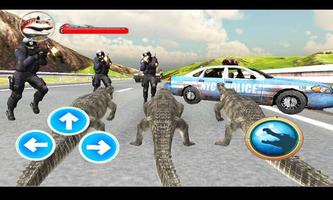 Police Crocodile Simulator 3D capture d'écran 1