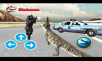 Police Crocodile Simulator 3D capture d'écran 3