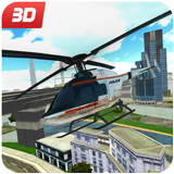 Police Helicopter : Crime City Rescue Flight 3D icon