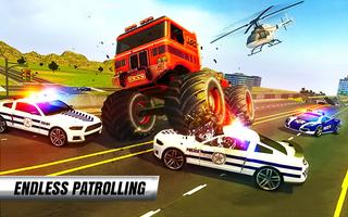 برنامه‌نما Police Car Simulator : Crime City Monster Chase 3D عکس از صفحه