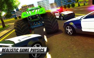 برنامه‌نما Police Car Simulator : Crime City Monster Chase 3D عکس از صفحه