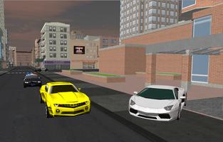 2 Schermata Car Police Chase Escape 3D