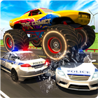Monster Car Police Chase - Crime City Driving icône