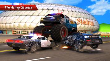 Monster Car Police Chase - Crime City Driving capture d'écran 1