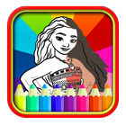 Coloring Pages moana - drawing book icono