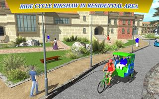 Cycle Rickshaw Driving Simulator 2018: Tuk Tuk Sim 截图 1