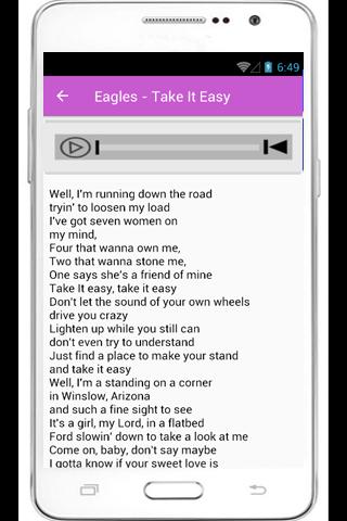 Eagles Hotel California Lyrics For Android Apk Download