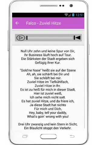 Falco Lyrics Der Kommissar APK for Android Download