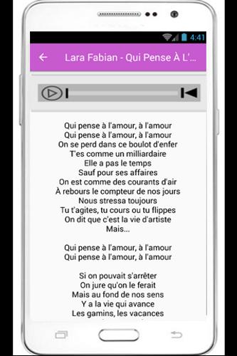 Download do APK de Lara Fabian Adagio Lyrics para Android