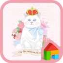 Crowned cat Dodol Theme APK