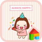 cute always happy dodol theme biểu tượng