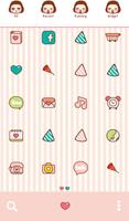 cute always happy dodol theme ảnh chụp màn hình 1