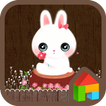 flower rabbit dodol theme