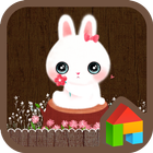 flower rabbit dodol theme ikon