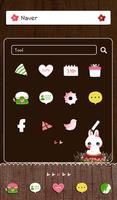 flower rabbit dodol theme syot layar 1