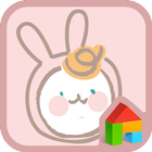 Flower rabbit baby dodol icône