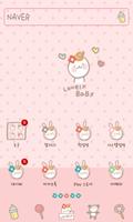 Flower rabbit baby dodol poster