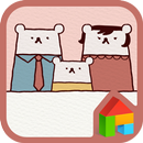 hello bear family dodol theme APK