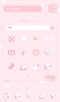 برنامه‌نما hello nyang pink dodol theme عکس از صفحه