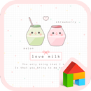 love milk 도돌런처 테마 APK