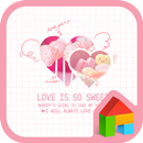 love is so sweet 도돌런처 테마 APK