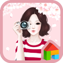 러블리걸(벚꽃놀이) 도돌런처 테마 APK