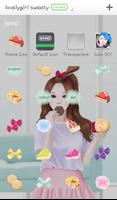 برنامه‌نما lovelygirl(sweety) dodol theme عکس از صفحه
