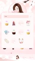 برنامه‌نما lovely pink daisy dodol theme عکس از صفحه