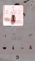 러블리걸(핑크데이지) 도돌런처 테마 تصوير الشاشة 3