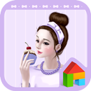 APK lovely girl violet dodol theme