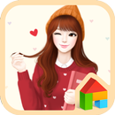 러블리걸(하트뿅뿅) 도돌런처 테마 APK