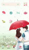 پوستر lovely girl love rain dodol