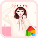 러블리걸(몽글몽글) 도돌런처 테마 APK