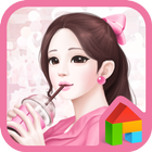 러블리걸(sweet girl) 도돌런처 테마 أيقونة