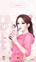러블리걸(sweet girl) 도돌런처 테마 الملصق