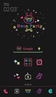 neon party 도돌런처 테마 Cartaz
