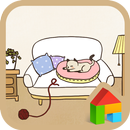 Sleeping cat Dodol Theme APK